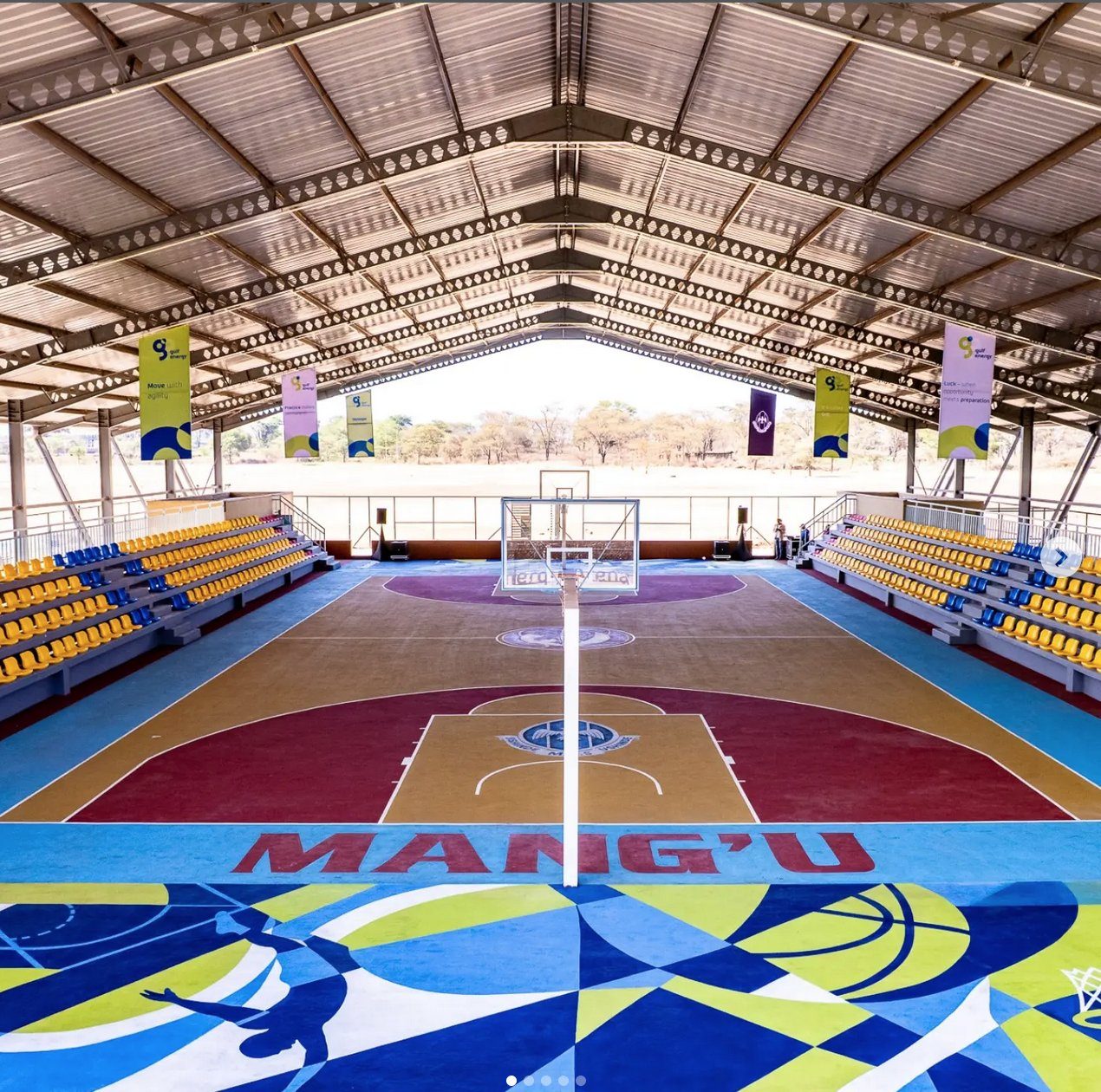 The MANG'U court at the Gulf Energy Arena