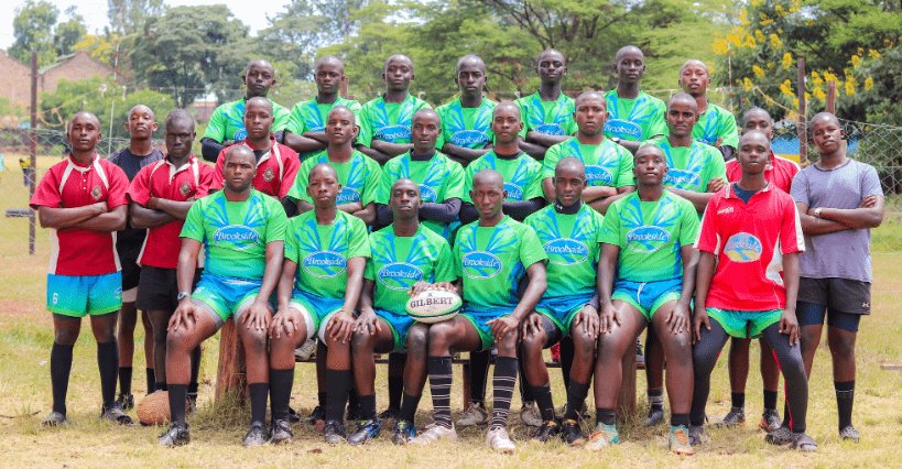 The Mang'u High School rugby squad